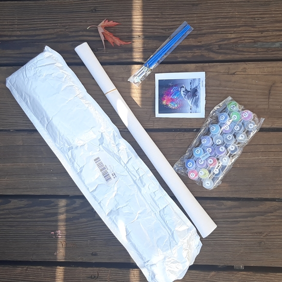 New Daclye DIY hand paint Elephant paint by number art project kit - Picture 4 of 9